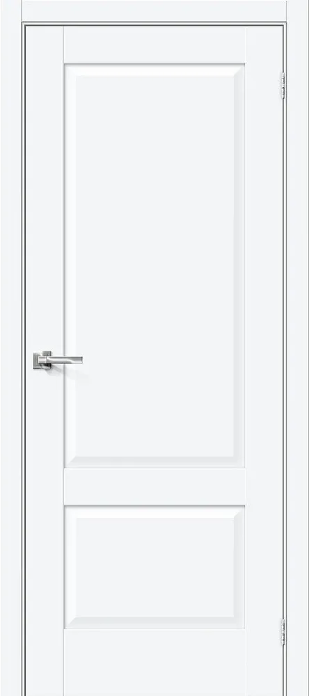 Межкомнатная дверь Прима-12 White Silk BR5540