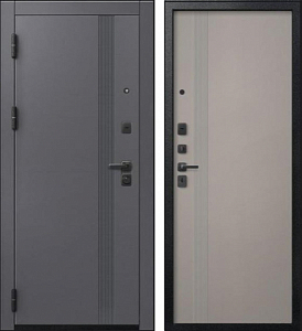 Товар Дверь V-17 Черный муар + Кашемир графит - Кашемир грей DIS007355